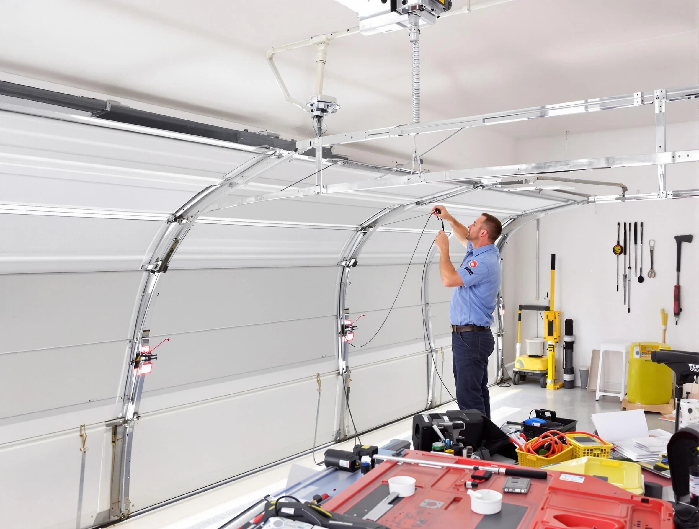 Garage door cable repair service by Cranford Garage Door Repair in Cranford