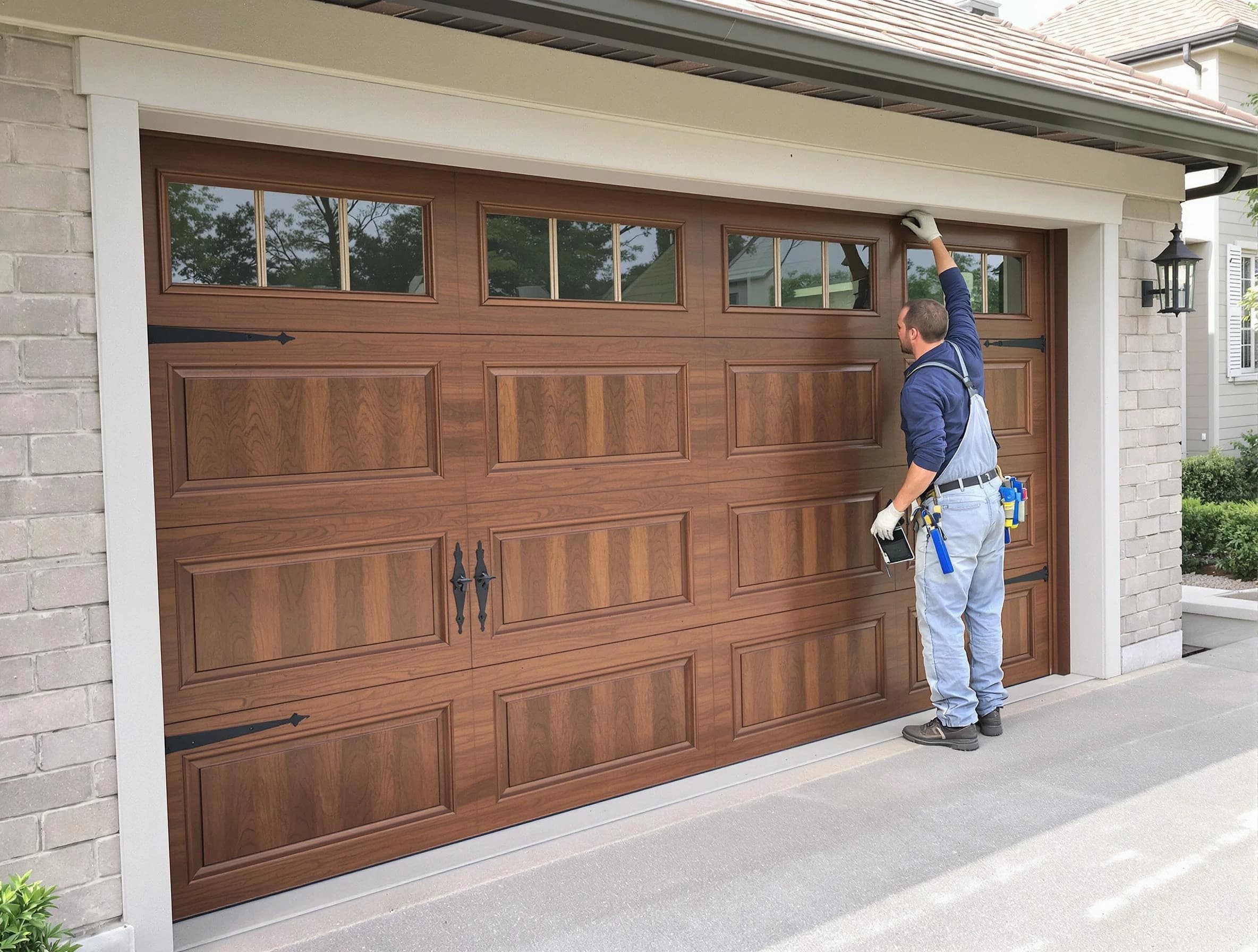 Custom garage door showcase by Cranford Garage Door Repair in Cranford