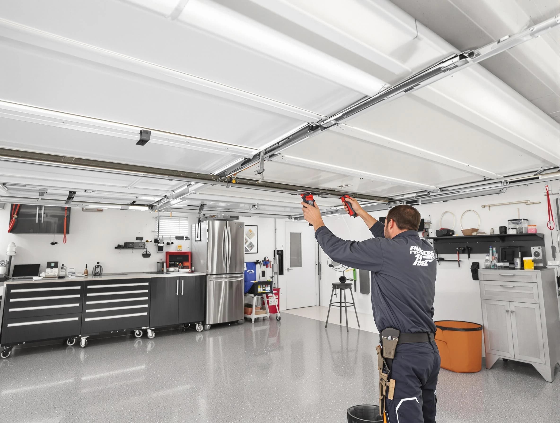 Overhead garage door repair service by Cranford Garage Door Repair in Cranford