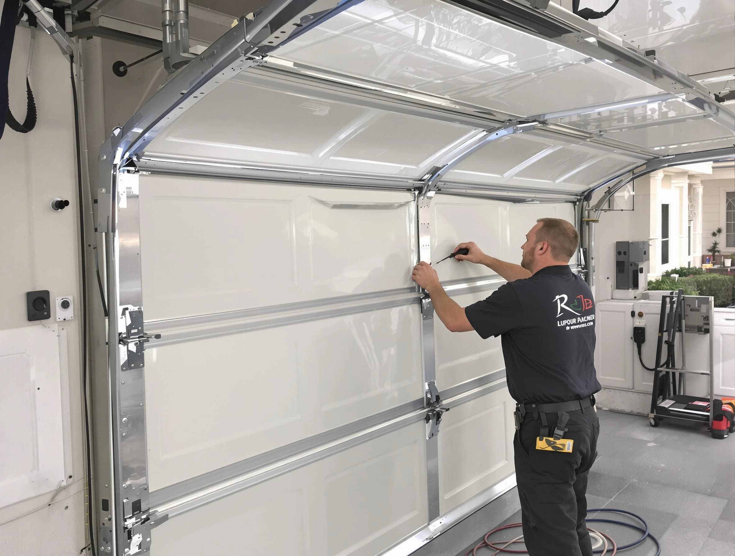 Cranford Garage Door Repair professional performing panel repair in Cranford