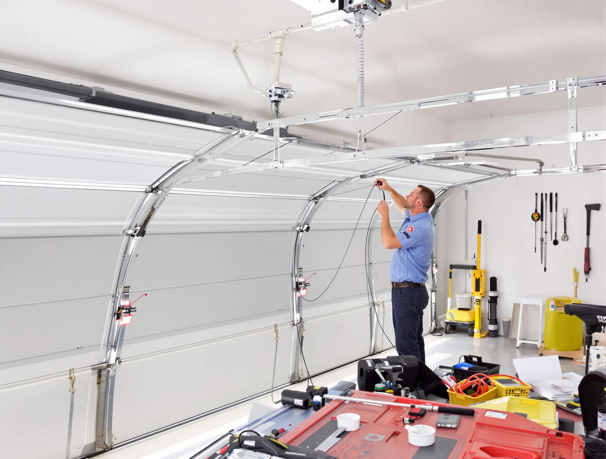 Garage door cable repair service by Cranford Garage Door Repair in Cranford