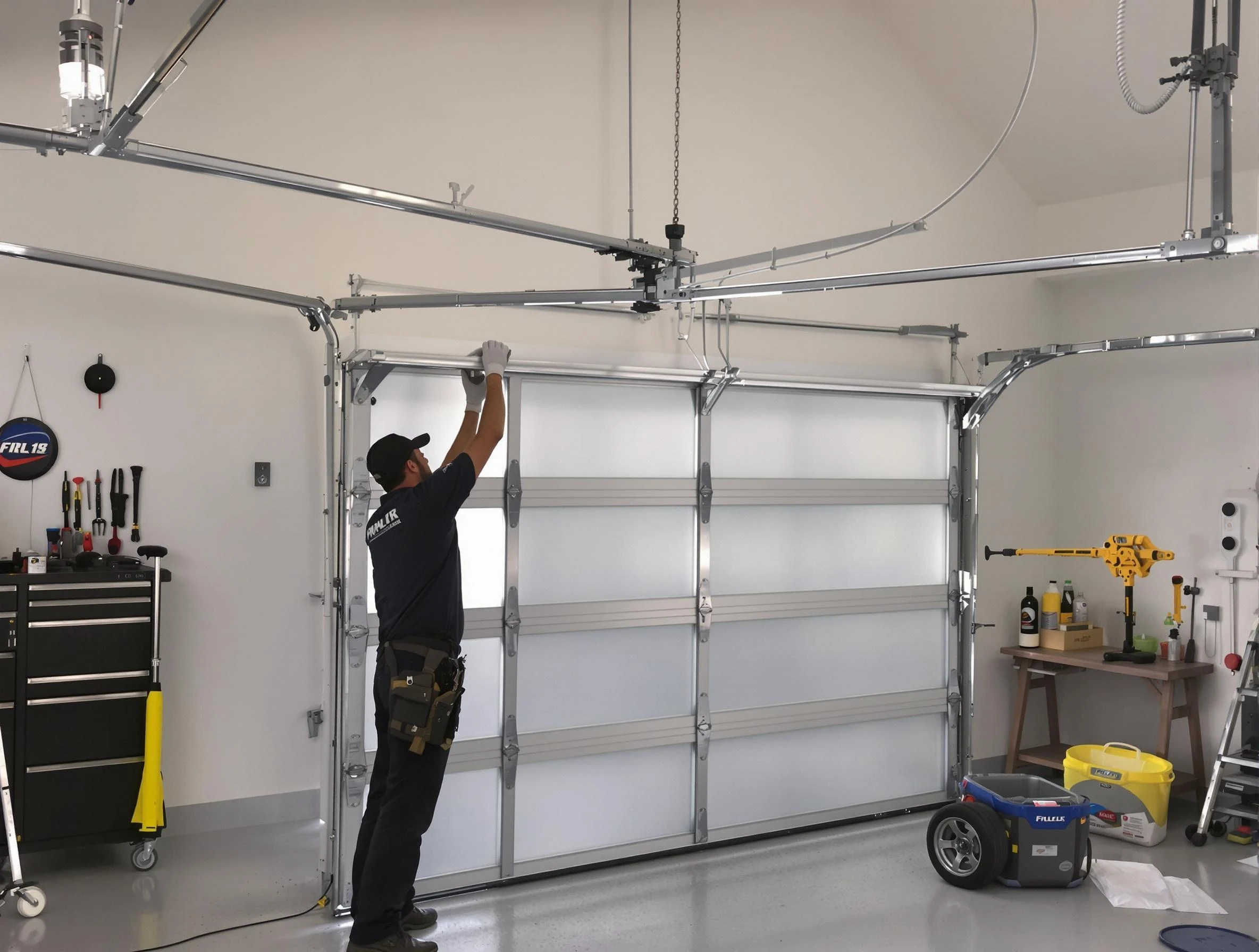 Cranford Garage Door Repair certified team performing precision garage door installation in Cranford