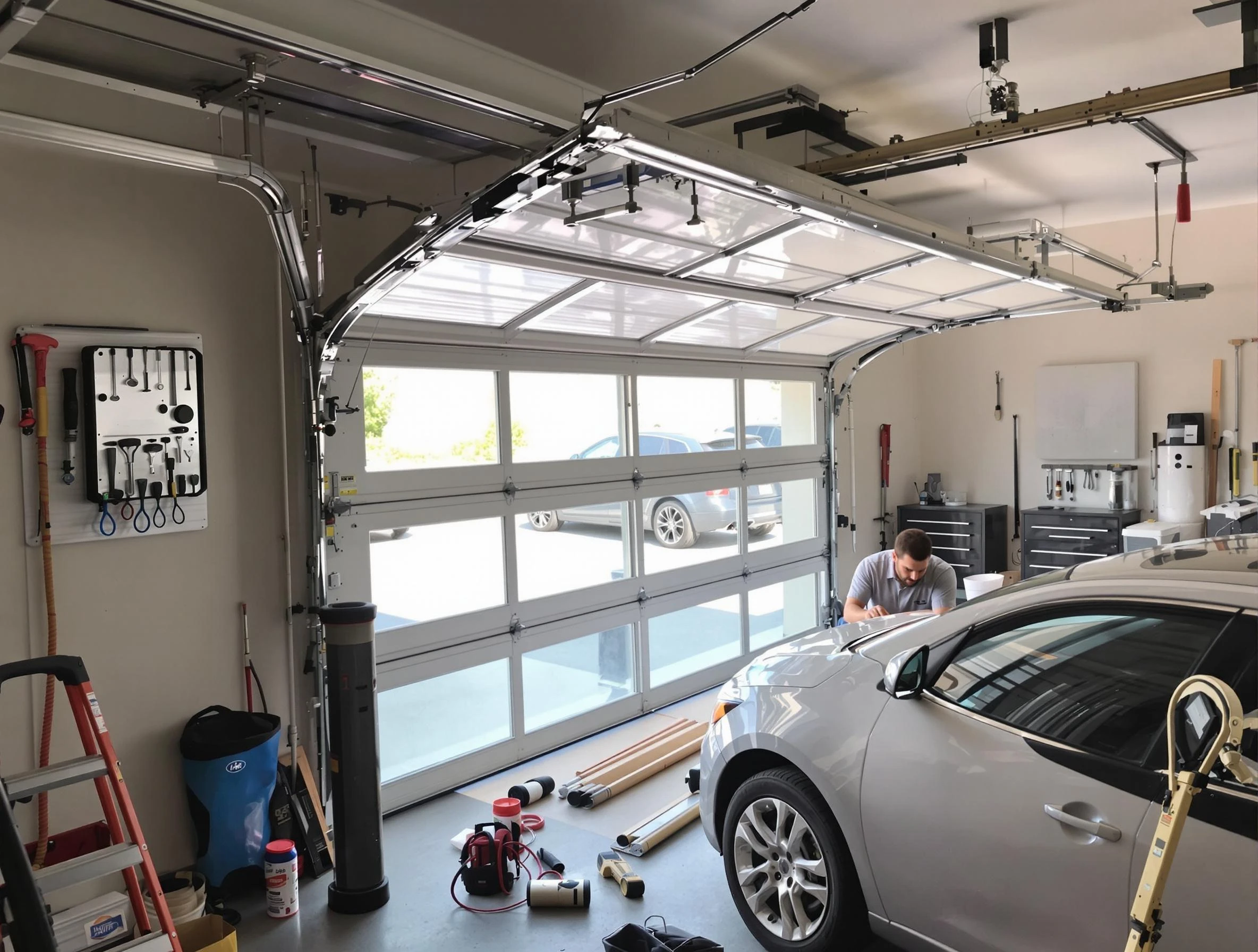 Garage door noise reduction service by Cranford Garage Door Repair in Cranford