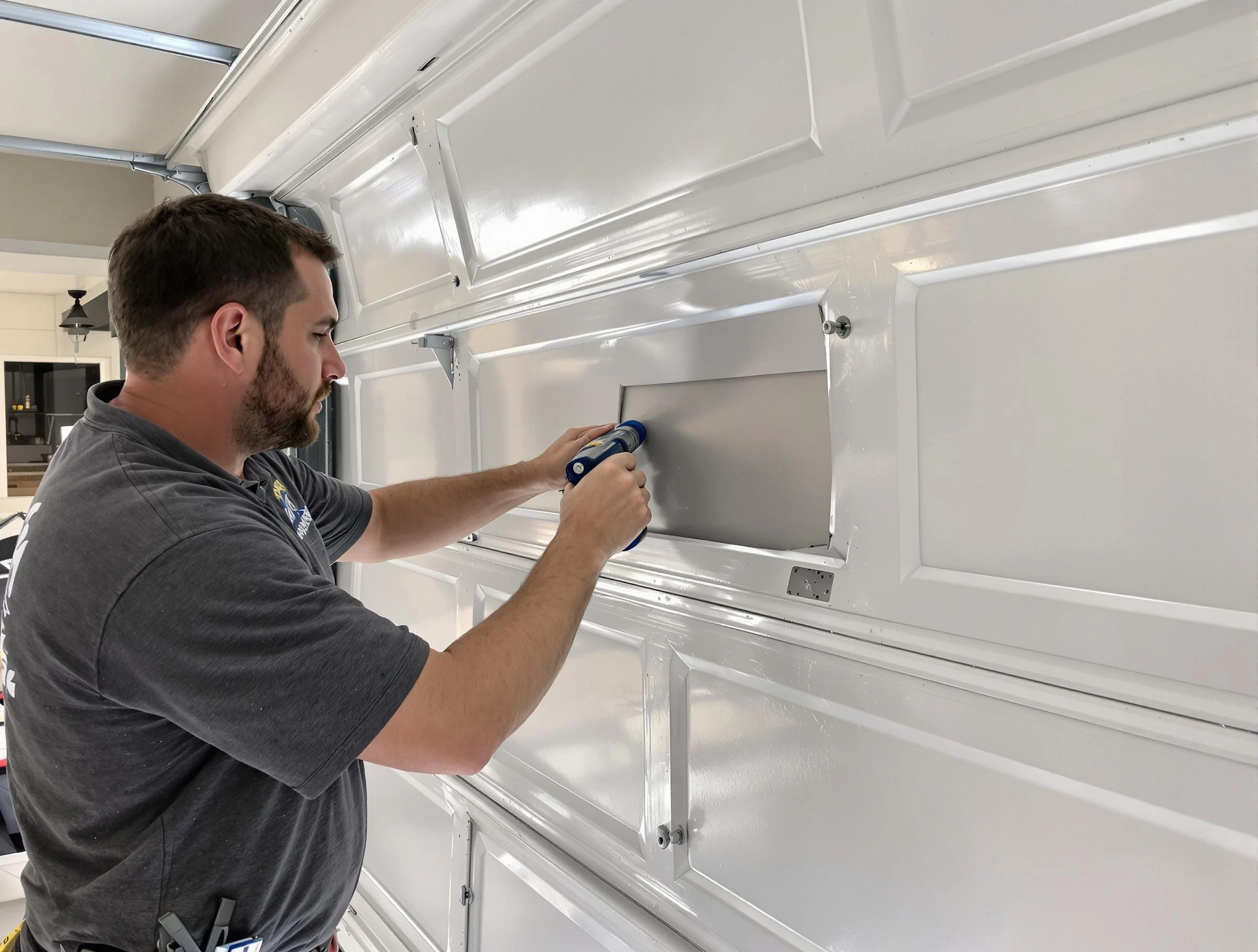 Garage door panel repair by Cranford Garage Door Repair in Cranford